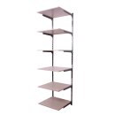 Rückwandsystem Bari Anbauelement 0,63 m Set 3, Achsmaß 62,5 cm, 70 cm tief