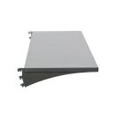 Regalboden 123,5 cm x 45 cm, Metall, grau