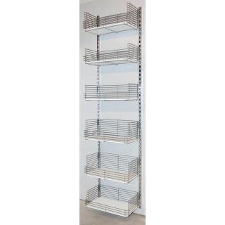 Rückwand mit 6 Körben (H: 24,3 cm)