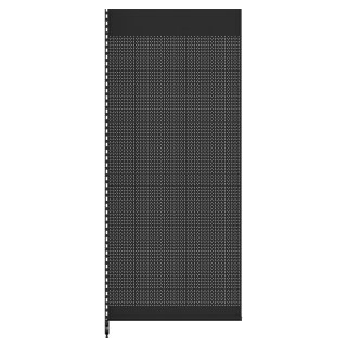 Add-on shelf Tego 240x100 cm (HxW), perforated rear panel, anthracite