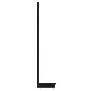 Add-on shelf Tego 240x100 cm (HxW), perforated rear panel, anthracite