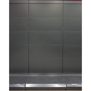 Add-on shelf Tego 240x100 cm (HxW), perforated rear panel, anthracite