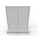 Wandregal 280x200 cm (HxB), Lochblechrückwand, grau