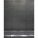 Wandregal 280x200 cm (HxB), Lochblechrückwand, anthrazit