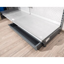 Mid-level gondola 145x200 cm (HxW), perforated back panel + 120 hooks, anthracite