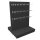 Mid-level gondola 145x200 cm (HxW), perforated back panel + 120 hooks, anthracite