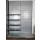 Wall shelf 280x100 cm (HxW), perforated sheet metal rear panel, grey