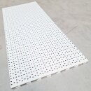 Rückwand Rundloch 100x30 cm (BxH), weiß RAL9016